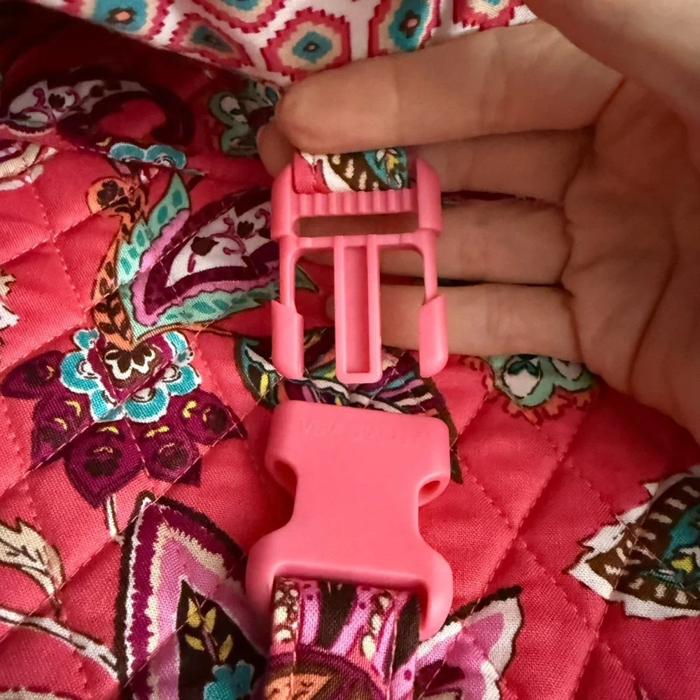 Vera Bradley Pink Patterned Laptop Bag - Picture 6 of 7